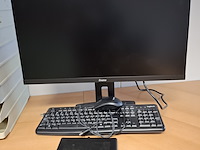 Computer met beeldscherm en toetsenbord hp, hp elitedesk 800 g4 mini, bouwjaar 2019 - afbeelding 1 van  4