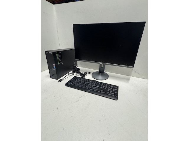 Computer met monitor acer en aoc, xc-703 en 270lm0043 - afbeelding 1 van  6