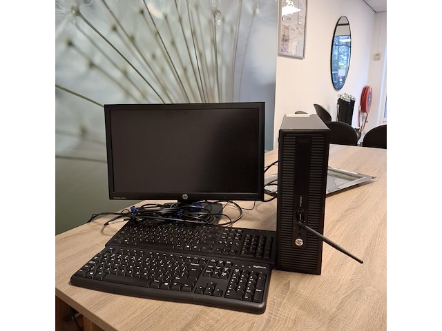 Computer met monitor hp, elitedesk, core i5 vpro - afbeelding 2 van  8