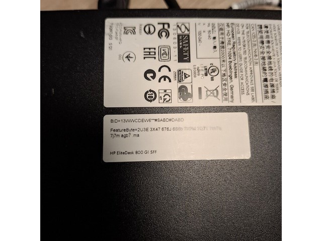 Computer met monitor hp, elitedesk, core i5 vpro - afbeelding 6 van  8