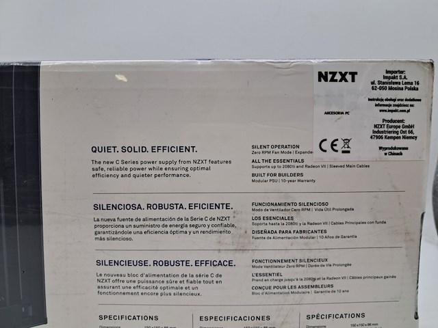 Computer voeding, nzxt, c650 atx psu - afbeelding 5 van  7