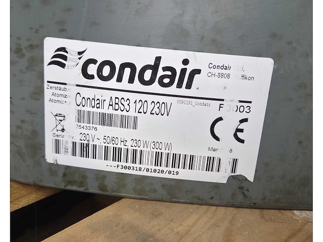 Condair abs3 luchtbevochtiger (5x) - afbeelding 5 van  13