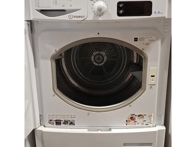 Condens droger, indesit, idce545 - 8.0 kg, wit - afbeelding 7 van  9