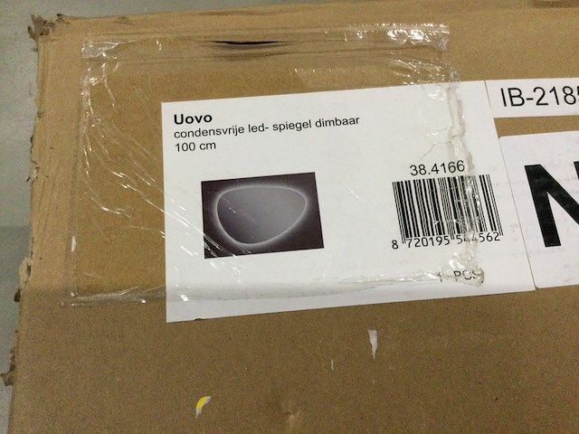 Condensvrije led-spiegel, dimbaar 100 cm. wb, uovo 38.4166 - afbeelding 2 van  3