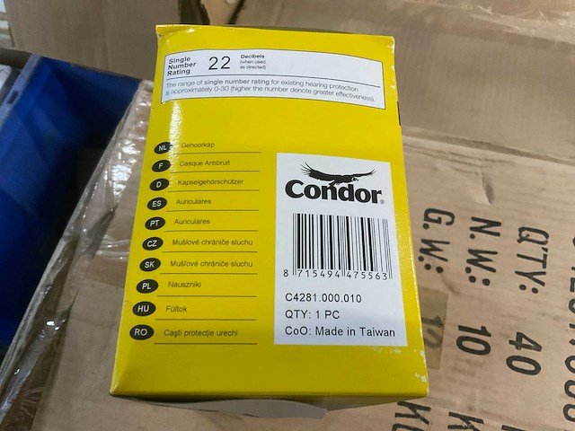 Condor hm-emf-30 gehoorbescherming (40x) - afbeelding 3 van  5