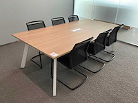 Conferentietafel met 6 stoelen - afbeelding 1 van  5