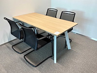 Conferentietafel met stoelen (2x) - afbeelding 1 van  7