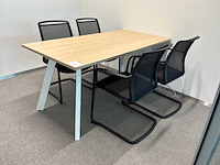 Conferentietafel met stoelen (3x) - afbeelding 1 van  6