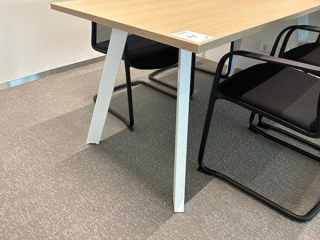 Conferentietafel met stoelen (3x) - afbeelding 3 van  6