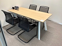 Conferentietafel met stoelen (3x) - afbeelding 8 van  8