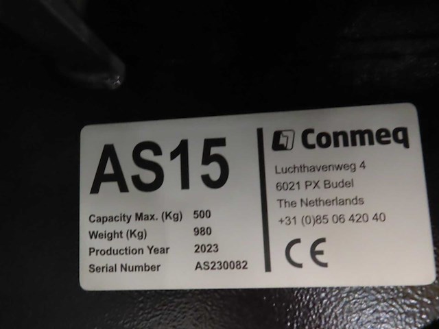 Conmeq - 2023 - as15 - mini loader elektrisch - in opbouw - afbeelding 3 van  10