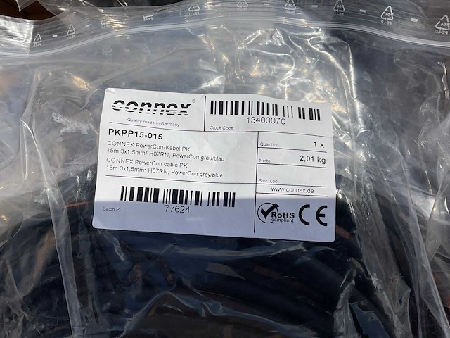 Connex powercon verlengkabel (10x) - afbeelding 1 van  1