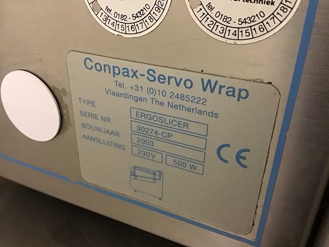 Conpax-servo wrap ergoslicer kaassnijmachine - afbeelding 4 van  4