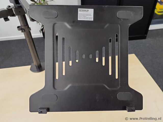 Conrad speaka professional monitorarm met laptophouder sp-mm-302 sp-9400960 - afbeelding 3 van  5