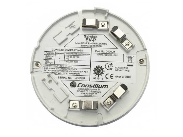 Consilium ev-p optical smoke detector white - - afbeelding 2 van  4