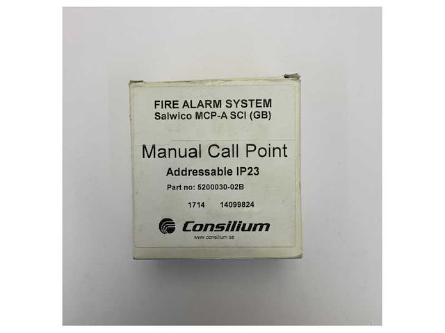 Consilium mcp-sci-(gb) manual fire call point red - afbeelding 7 van  7