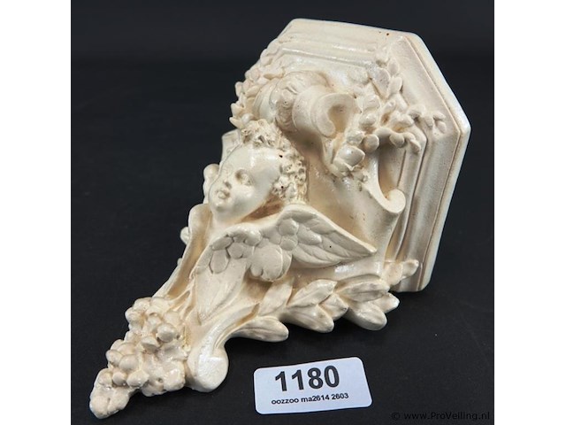 Console gedragen door putto - afbeelding 1 van  5