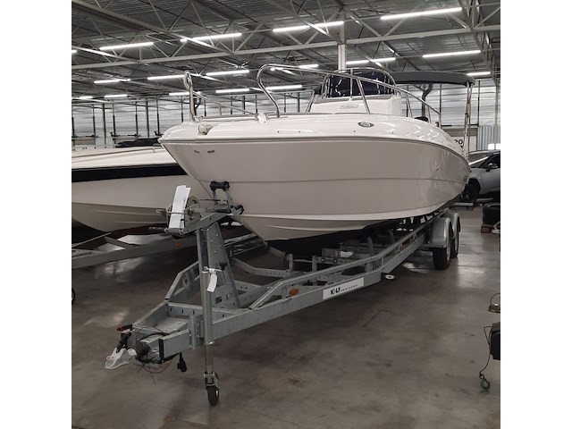 Consoleboot met 2x suzuki df150ap (2021) en kalf 3000-83l boottrailer, esr marine, sporty 24, 2022 - afbeelding 1 van  142