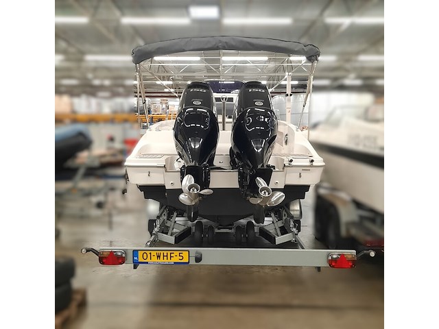 Consoleboot met 2x suzuki df150ap (2021) en kalf 3000-83l boottrailer, esr marine, sporty 24, 2022 - afbeelding 99 van  142