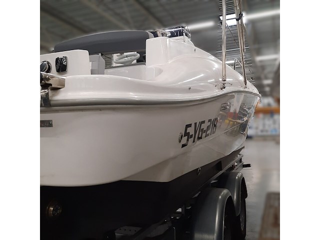 Consoleboot met 2x suzuki df150ap (2021) en kalf 3000-83l boottrailer, esr marine, sporty 24, 2022 - afbeelding 121 van  142