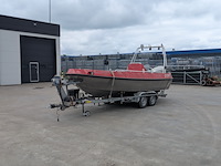 Consoleboot, twister, 600 pro, 2007, met buitenboordmotor, honda bf135a op boottrailer, pega zb2000/600
