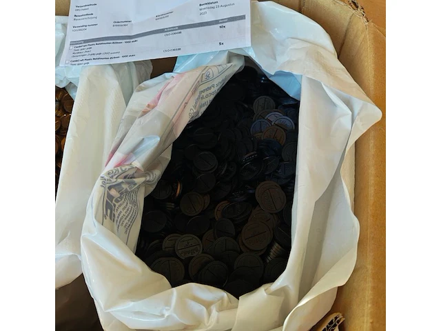 Consumptie munten, zwart goud - afbeelding 2 van  8