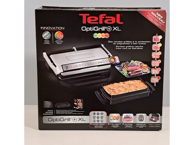 Contact grill, tefal, optigrill xl gc724d12 - afbeelding 1 van  6