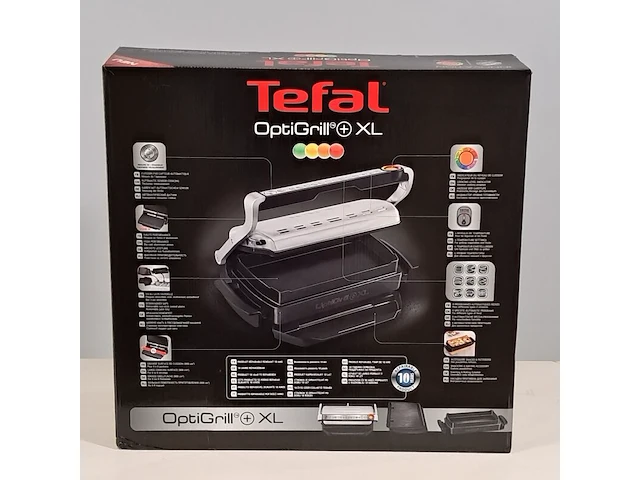 Contact grill, tefal, optigrill xl gc724d12 - afbeelding 5 van  6