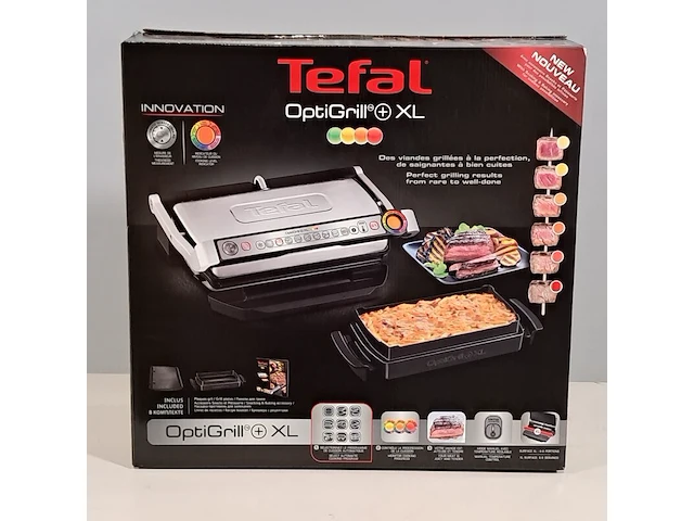 Contact grill, tefal, optigrill xl gc724d12 - afbeelding 1 van  6