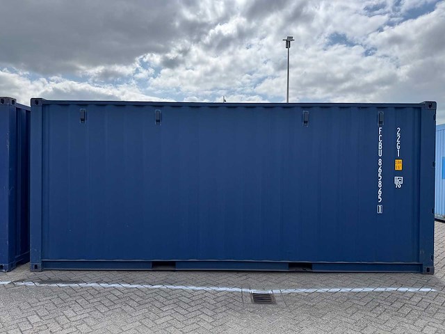 Container - 20 ft one way / ongebruikte zeecontainer - ral 5013 - shipping container - 2020 - afbeelding 3 van  9