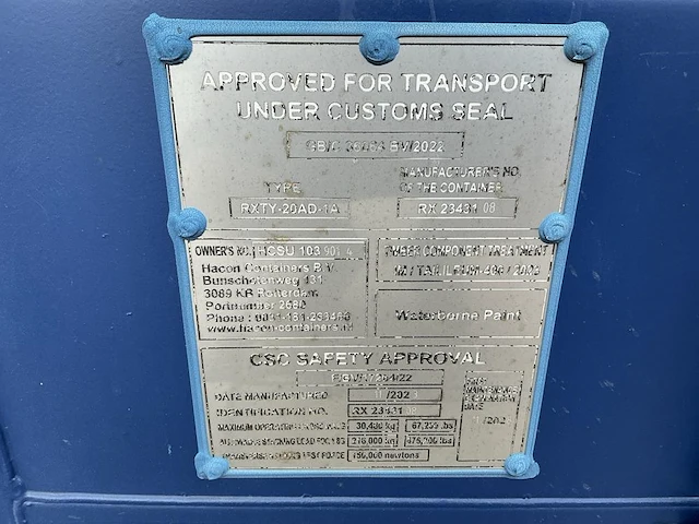 Container 20ft - afbeelding 10 van  10
