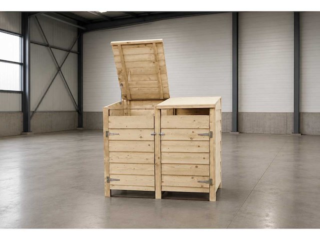 Containerkast dubbel 129x152x91 cm - afbeelding 1 van  3