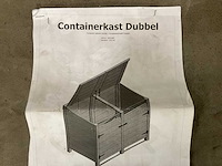Containerkast dubbel 129x152x91 cm - afbeelding 2 van  3