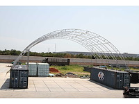Containeroverkapping / opslagshelter 12x18x4,5 meter / c604015s - afbeelding 4 van  4