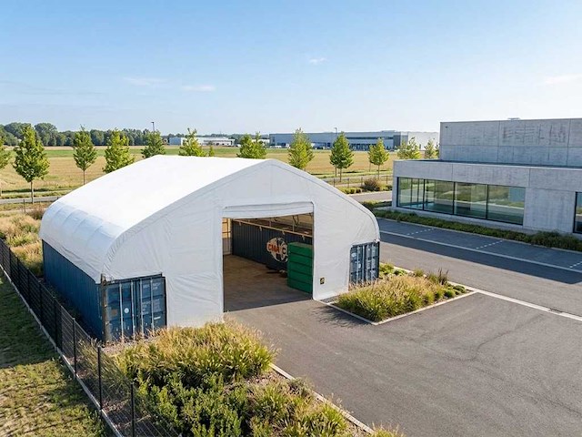 Containeroverkapping / opslagshelter 15.25x24.00x4.72 meter / c508016sp - afbeelding 1 van  5