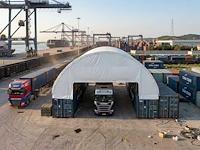 Containeroverkapping / opslagshelter 18x24x4,5 meter / c608015s