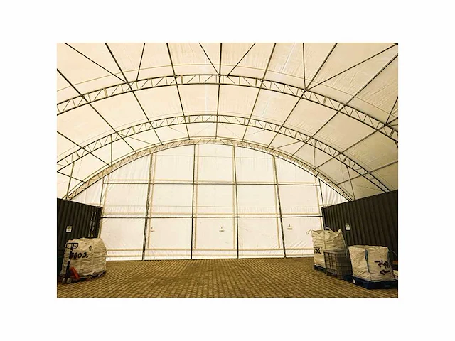 Containeroverkapping / opslagshelter 18x24x4,5 meter / c608015s - afbeelding 2 van  4