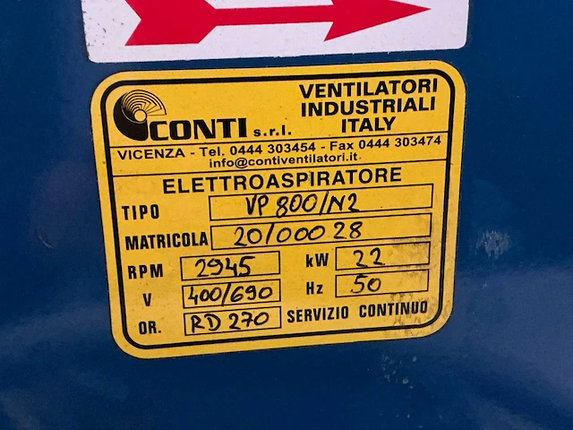Conti vp800/n2 blower - afbeelding 5 van  13