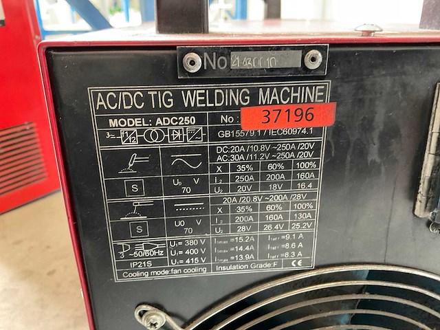 Conti-weld adc250 tig-lasmachine - afbeelding 2 van  2