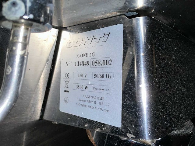 Conti x-one 2g espressomachine / koffiemachine met molens (faillissement) - afbeelding 11 van  14