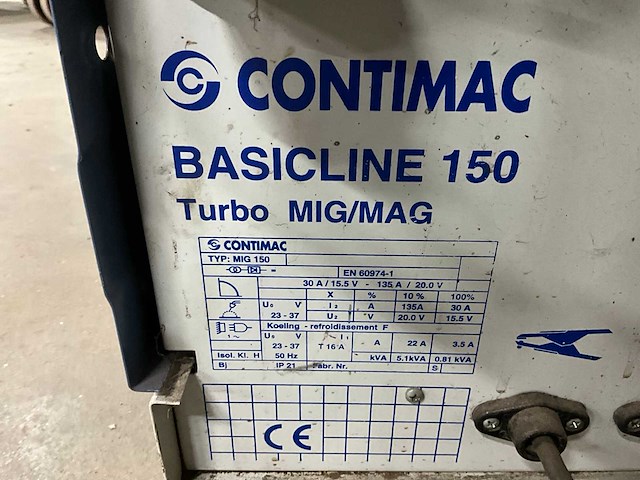 Contimac basicline 150 lasmachines - afbeelding 8 van  8