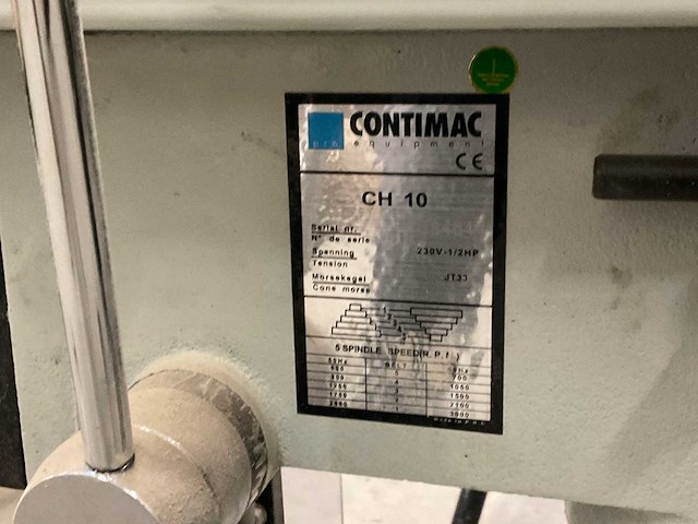 Contimac ch 10 tafelboormachine - afbeelding 5 van  5