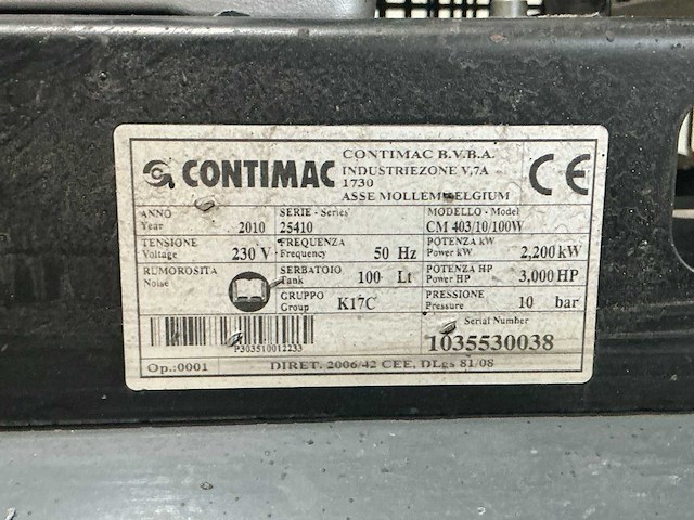 Contimac cm 403/10/100w luchtcompressor - afbeelding 7 van  7