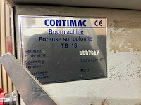 Contimac tb18 kolomboormachine - afbeelding 6 van  6