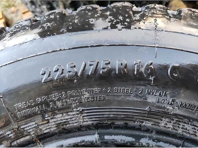 Continental - lm90 225/75r16 - tubeless - 4x autoband - afbeelding 3 van  6