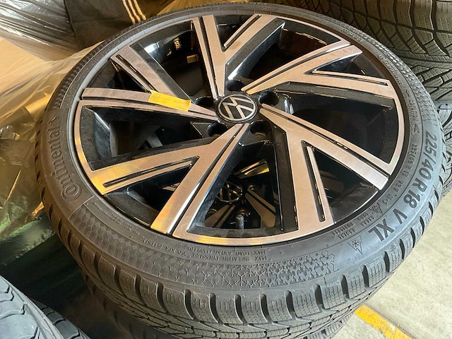Continental - wintercontact - autobanden met aluminium vw velgen (4x) - afbeelding 7 van  14