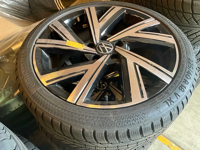 Continental - wintercontact - autobanden met aluminium vw velgen (4x) - afbeelding 7 van  14