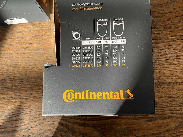 Continental 5000 str fietsband 32-622 (2x) - afbeelding 1 van  2
