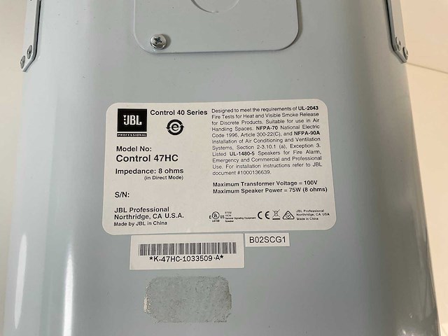 (control 47hc) 6,5” 2-way coaxial high quality ceiling loudspeakers (5x) - afbeelding 6 van  6