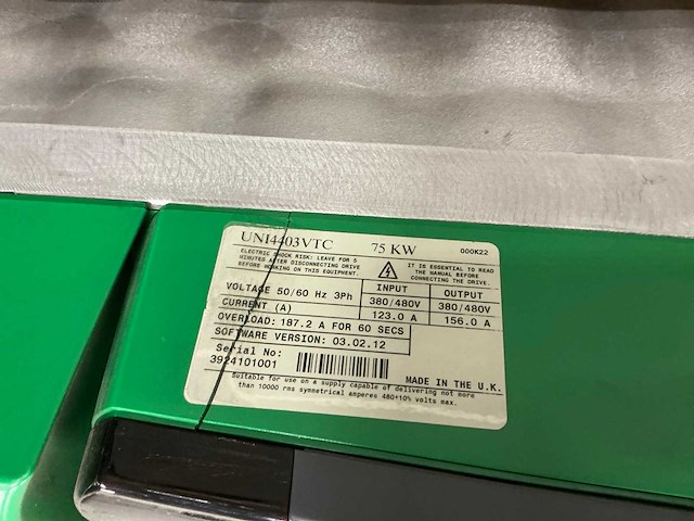 Control techniques uni4403 vtc frequentieregelaar - afbeelding 4 van  4